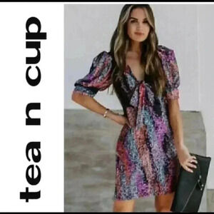 New with tags tea and cup dress